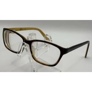 7 For All Mankind Rectangular Eyeglasses Tortoise Yellow 52 16 140